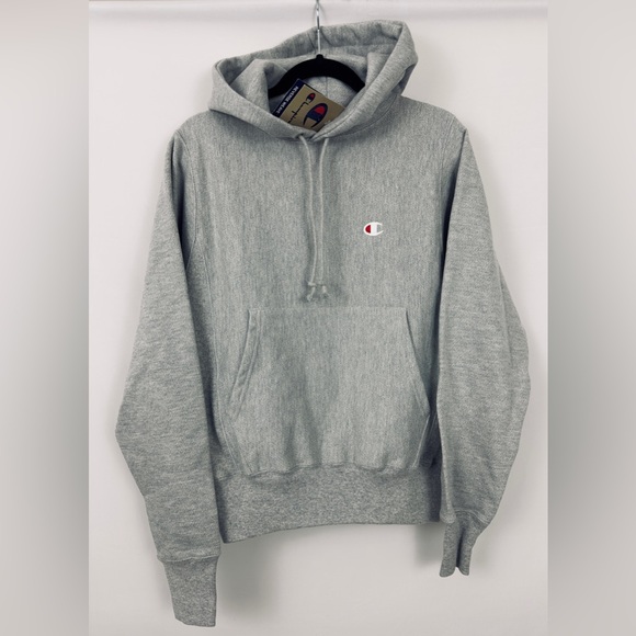 CHAMPION Men’s Reverse Weave Hoodie, C Logo Oxford Gray X-Small New with… - Picture 8 of 16